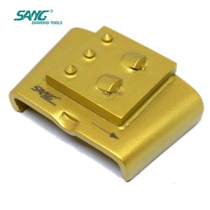SANG 2PCD et 3 inserts en carbure, outils abrasifs pour segments de blocs de béton, chaussures de ponçage pour le décollage de colle et le polissage des sols en béton - Product Image 2