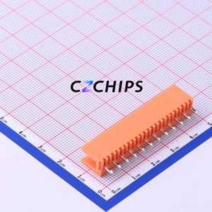 HT396V-3.96-12P Plug-in Terminal Block Through hole,P=3.96mm Connector Board-to-Board / Socket - Open 1x12P 3.96mm Orange - Product Image 2