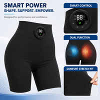 Shorts de yoga chauffants intelligents EMS pour femmes, stimulateur musculaire, gainant, taille haute, rehausseur de fessiers, sans fil, pour l'entraînement sportif