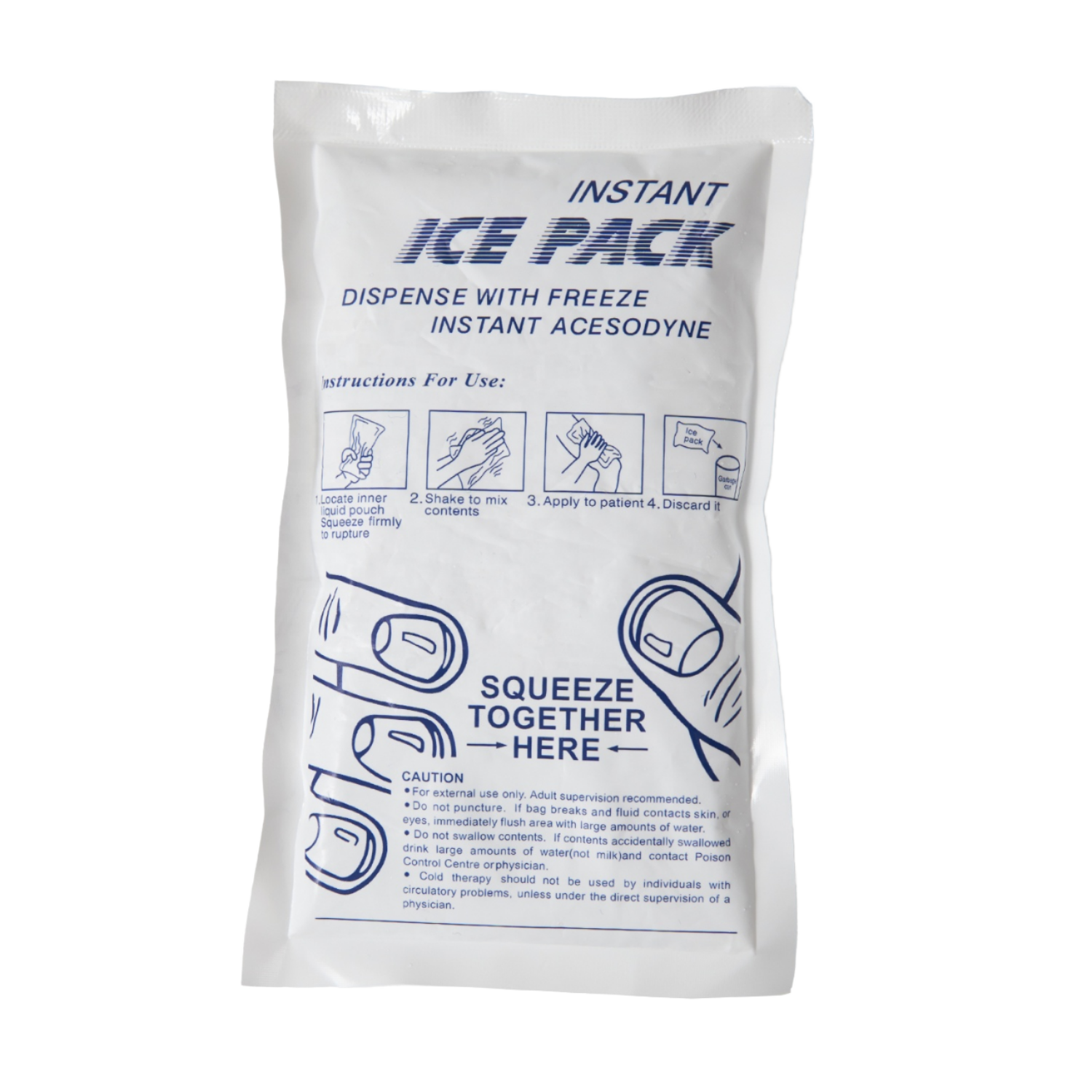 Disposable Instant Cold Pack No Freezer Needed First Aid Ice Pack for Injury Swelling Pain Relief, OEM Custom Service