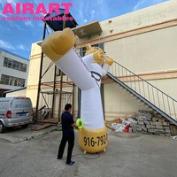 Poupée gonflable de karaté, jouets gonflables personnalisés de dessin animé d'homme de Taekwondo de publicité extérieure