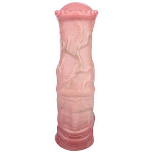 Véritable Animal Faux Pénis Cheval Dick Manchon en Silicone Masturbateur Masculin Creux Étendu Pénis pour Usage Adulte - Product Image 4