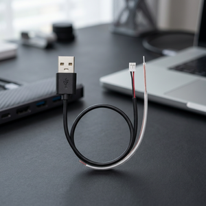 Cable de Alimentación USB-A con Conector PH2.0-2P Negro/Rojo de 300 cm de Longitud, 5 V, para Cargar y Conectar Dispositivos - Product Image 2