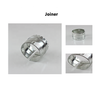 Collier de raccordement fixe en acier galvanisé Jointair HVAC pour conduit d'air flexible, pour soudure de conduits de ventilation, installation facile, modèle JN