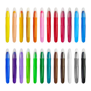 Juego de Crayones de Cera Lavables y Borrables, 36 Colores, No Tóxicos, Personalizados, para Libros de Colorear, Manualidades y Arte, 3+ - Product Image 1