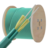 Câble de raccordement en fibre optique aquamarine duplex OM3 multimode LC SC UPC 2.0 3.0, longueur personnalisée