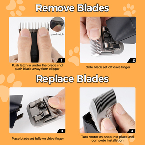 Grosir Pabrik A5 pisau gunting perawatan hewan peliharaan kualitas tinggi 5F(6.4mm) pisau baja tahan karat hewan peliharaan - Product Image 6