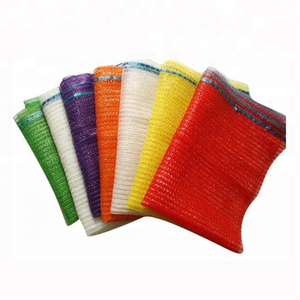 Sacs en filet tissés 100 % polypropylène vierge rouge recyclables avec impression offset pour l'emballage d'engrais, de pommes de terre, de fruits de mer et pour l'agriculture - Product Image 5
