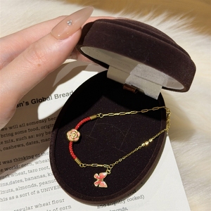 Pulsera de Esmalte Estilo Chino Nuevo con Fotos Reales de Tichi para Mujer, Plata de Ley S925, Lujo Ligero, Diseño Floral Minimalista - Product Image 3