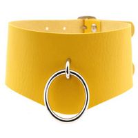 Collier ras du cou unisexe en alliage d'aluminium, style Harajuku Punk Rock Neo-Gothique, avec anneau en O, fait main, réglable, pour anniversaire