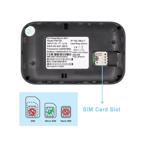 Yeacomm 10000mAh ngân hàng điện với 4 gam <span class=keywords><strong>Wifi</strong></span> <span class=keywords><strong>Router</strong></span> <span class=keywords><strong>Pocket</strong></span> <span class=keywords><strong>Mobile</strong></span> <span class=keywords><strong>router</strong></span> có tính năng dữ liệu không dây tường lửa 5 gam/2.4 Gam tần số SOHO - Product Image 5