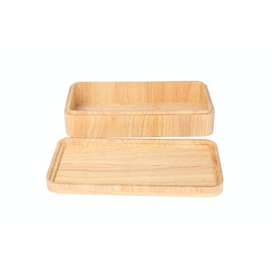 Huina 20251010 moderno duradero ahorro de espacio rectángulo madera de haya personalizable Color Simple comida rápida bandeja rodante para - Product Image 1