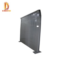 Panneau Acoustique en Acrylique à Persiennes Métalliques Certifié CE ISO, Barrière Anti-Bruit Transparente pour Autoroute, Pont Ferroviaire, Métro