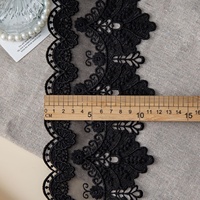 Dentelle en maille cachée à double bord ondulé de 11,5 cm pour robe de mariée, robe de soirée, jupe, lingerie, artisanat de couture - Vente en gros