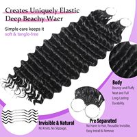 Cheveux synthétiques en vrac Afro Kinky pour tresses, résistants à la chaleur, extensions au crochet, sans nœuds, aspect naturel, légers