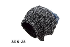 Bonnet de ski épais et chaud en tricot unisexe avec logo personnalisé brodé en 3D 100% acrylique chiné à la mode Design personnalisé - Product Image 2