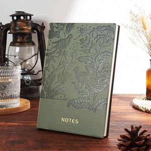 <b>A5</b> Soft Leather Surface Thickened Business Office Work Meeting Record <b>Notepad</b> for College Students' Reading and Study - Product Image 2