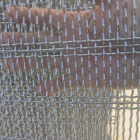 Maille de fil métallique ondulée 65Mn, tissage uni, filtre à sable, tamis pour carrière, tamis pour mine, tamis vibrant, technique de tissage