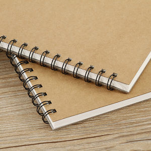 Cuaderno Espiral Personalizado Kraft <span class=keywords><strong>para</strong></span> Niños, Tamaños A3, A4, A5, Negro con Tapa Blanda, <span class=keywords><strong>para</strong></span> Escribir, <span class=keywords><strong>Dibujar</strong></span> y Hacer Bocetos - Product Image 4