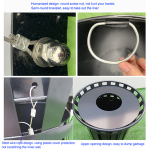 Fábrica al por mayor <span class=keywords><strong>de</strong></span> rejilla <span class=keywords><strong>de</strong></span> metal al aire libre <span class=keywords><strong>cubo</strong></span> <span class=keywords><strong>de</strong></span> <span class=keywords><strong>basura</strong></span> parque comercial <span class=keywords><strong>de</strong></span> acero cubos <span class=keywords><strong>de</strong></span> <span class=keywords><strong>basura</strong></span> <span class=keywords><strong>de</strong></span> metal para el <span class=keywords><strong>exterior</strong></span> - Product Image 6