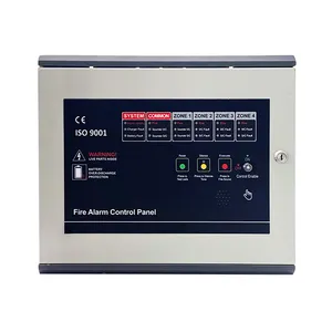 Panel de control de alarma contra incendios convencional de 2/4/8 zonas, sistema de alarma contra incendios, sistema de detección y alarma para seguridad de hoteles