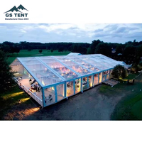 Tenda Pesta Pernikahan Mewah Luar Ruangan Besar 20 X 40 50x30 Putih Aluminium Desain Parti Wed untuk Acara Besar, Kapasitas 500 1000 2000 Orang