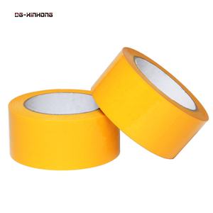Cinta Adhesiva de Seguridad para Señalización de Piso, de Alta Viscosidad, Color Amarillo, Impermeable, Reciclable, de PET y PVC con Franjas - Product Image 1