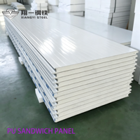 Panneau sandwich en polyuréthane, panneau sandwich isolé en mousse de polyuréthane pour mur d'entrepôt frigorifique
