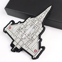 Personnalisé 3D PVC designer Patch Avion pvc Badges Caoutchouc fer sur les Patchs Pour Les Vêtements Sac À Dos Sacs