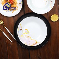 Assiette à dessert de 7,5 pouces en verre opale blanc, assiette plate brillante résistante à la chaleur, vaisselle en verre opale blanc, plat en verre personnalisé