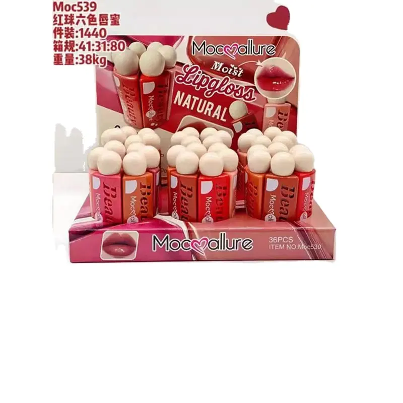 2024 New White Ball Six Color Lipstick Combination Lipstick Set