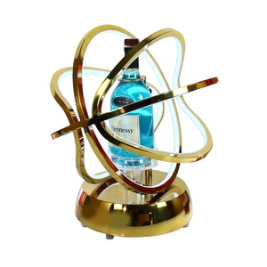 Custom Vodka Golden Light Up Champagne Display Rack Stand VIP Bottle service sign LED Bottle Presenter for Club <b>Bar</b> Graduation - Product Image 6