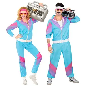 80's Retro hop Disco suit Halloween Mardi Gras cosplay costume