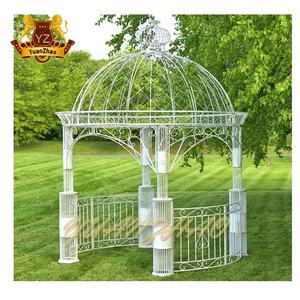 Vente en gros de pavillon de jardin extérieur rond en <span class=keywords><strong>fer</strong></span> <span class=keywords><strong>forgé</strong></span> de grande taille pour la décoration de mariage - Product Image 2