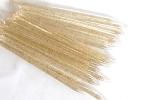 50 pièces/sac usine en gros poignée en plastique bâtons d'ongles colorés pour hommes et femmes ongles cuticule poussoir caoutchouc pointe nettoyant - Product Image 6