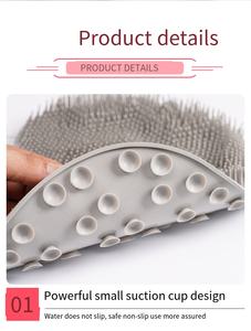 Bade körper bürste Fuß rücken <span class=keywords><strong>massage</strong></span> kissen Silikon Peeling rutsch festes Bade kissen mit Saugnapf - Product Image 3