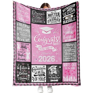 <b>Beige</b> Floral Retirement Quote Flannel Blanket <b>Throw</b> Blanket Nap Blanket Cozy Warm Super Soft for Winter Warmth Custom Print - Product Image 3