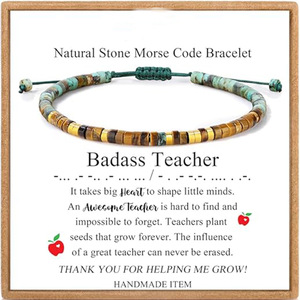 Pulsera de Piedras Naturales con Cuentas para Mujer, Joyería Apilable de Cristales Curativos, Regalos Boho Hechos a Mano para Ella en su Cumpleaños - Product Image 2