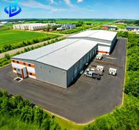 Bâtiment industriel moderne en acier préfabriqué, haute capacité de charge, caractéristiques résistantes au vent pour entrepôt extérieur et atelier