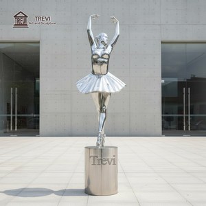 Estatua <span class=keywords><strong>de</strong></span> Bailarina TREVI Grande, Personalizada, <span class=keywords><strong>de</strong></span> Acero Inoxidable, Escultura Moderna y Abstracta <span class=keywords><strong>de</strong></span> Bailarina <span class=keywords><strong>para</strong></span> Decoración <span class=keywords><strong>de</strong></span> Plazas Urbanas - Product Image 2