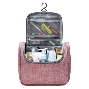 Gran oferta, organizador de cosméticos de <span class=keywords><strong>viaje</strong></span> personalizado, bolsa de maquillaje con patrón geométrico con cierre de cremallera para artículos de tocador y almacenamiento - Product Image 2