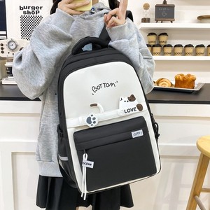 Winter Clearance New Style High-Looking Schoolbag for Junior High School Students Large Capacity Lightweight Nylon <b>Backpack</b> - Product Image 4