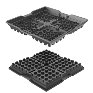 Vassoi per tetti verdi verdi e modulari sistemi di vassoi per tetto verdi per giardino pensile - Product Image 1