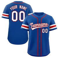 Maillot de baseball brodé original Mexique rouge Sublimation Blue Jays Chemises de baseball Logo cousu Numéro d'équipe personnalisé