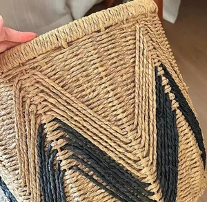 <span class=keywords><strong>Panier</strong></span> de rangement en algues marines artisanal vietnamien, boîte de rangement pour vêtements en algues marines tressées, salon, salle de bain, chambre à coucher - Product Image 6
