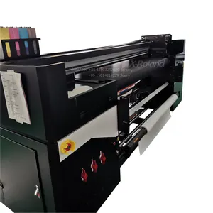 6ft 180CM hybrid uv roll to roll flatbed printer with 4 heads XP600 I3200 F1080 large format UV flatbed Hybrid belt printer