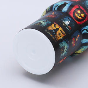 Gobelet isotherme en acier inoxydable de 40 oz, anti-fuite, avec poignée et paille rabattable, style américain, pour le camping et les voyages - Product Image 4