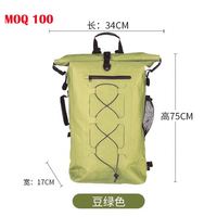 Sac à dos étanche léger avec sangle réglable et poche latérale pour bouteille d'eau, idéal pour la randonnée d'une journée et la pêche en bord de rivière