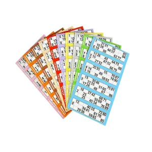 Custom Paper Bingo Cards Game Tickets Lottery Tickets Printing