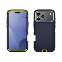 Coque de protection robuste antichoc pour iPhone 18 Pro Max 17 Air 16 15 Plus 14 13 mini 12 Defender 3 en 1, MOQ 500